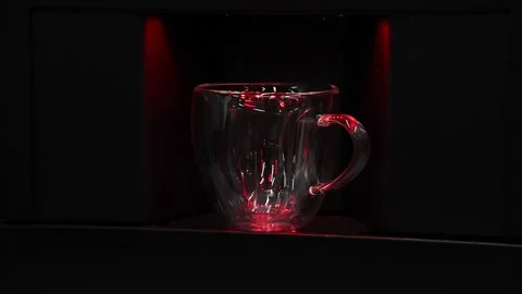 Coffee machine pours Caffè Americano Stock Footage 170332375