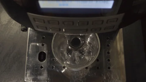 Coffee machine prepares cappuccino Stock Footage 101660826