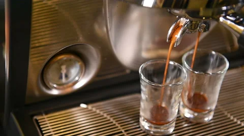 Coffee machine preparing cup of coffee Stock Footage 41303227