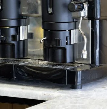 Coffee machine in a restaurant Stock Photos