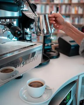 Coffee machine Serving Stock Photos