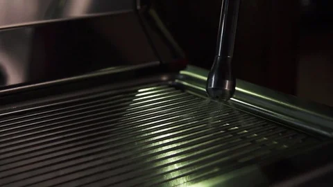 Coffee machine steam in slow motion Stock Footage 82588109