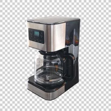 A coffee machine on a transparent background 스톡 사진