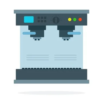 Coffee machine vector flat isolated Stock Illustration
