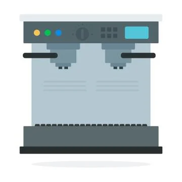 Coffee machine vector flat isolated Stock Illustration