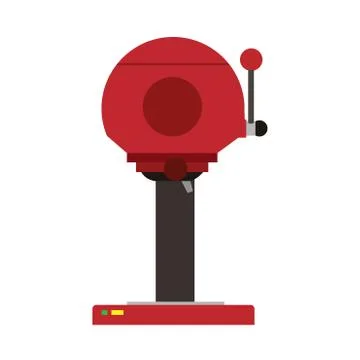 Coffee machine vector icon cafe illustration. Espresso caffeine drink beverag Stock Illustration