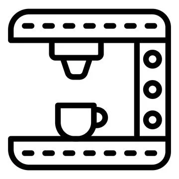 Coffee Machine Vector Icon Design Illustration Stock Illustration