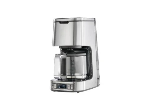 Coffee machine on white background Stock Photos