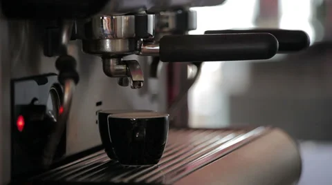 Coffee maker in a bar Stock Footage 35410020