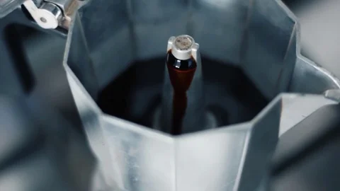 Coffee maker close up Stock Footage 70353324