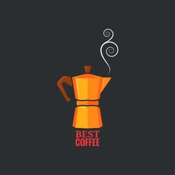 Coffee maker design vintage background Illustrazione stock
