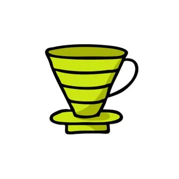 Coffee maker doodle icon, vector illustration Stock Illustration