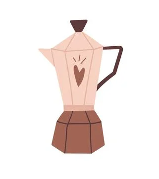 Coffee maker geyser Stock Illustration
