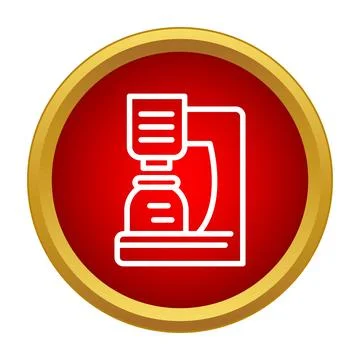 Coffee maker icon for brewing fresh beverage concept Stock Illustration