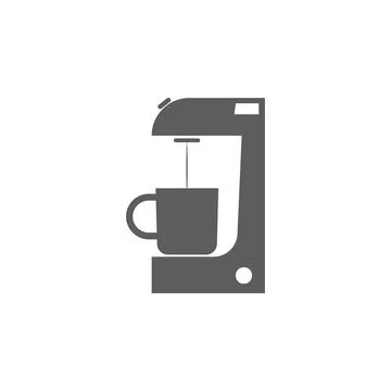Coffee maker icon. Element Home Electronics concept and web apps. Vector Stock Illustration