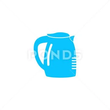 Coffee maker icon flat Ilustração Stock