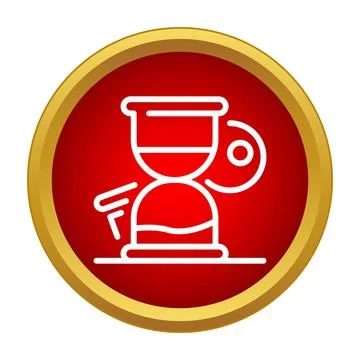 Coffee maker icon representing morning brew and caffeine Stock Illustration