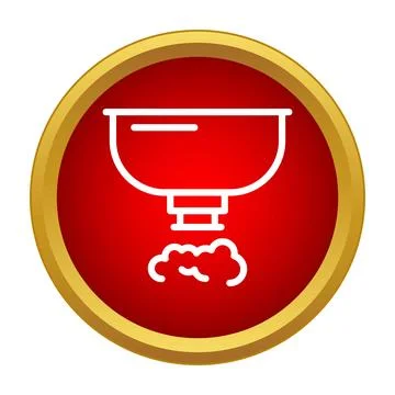 Coffee maker icon steaming hot beverage Stock Illustration