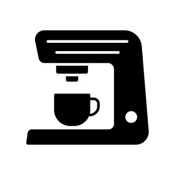 Coffee Maker Icon Vector Design Illustrazione stock