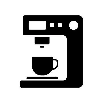Coffee Maker Icon Vector Design Stock Illustration