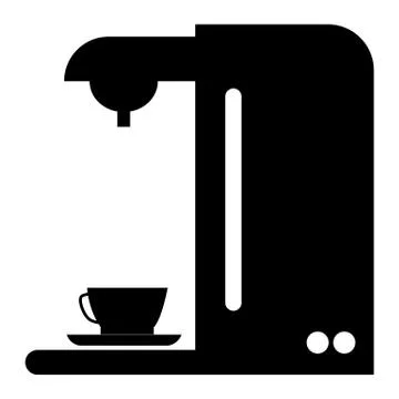 Coffee maker icon on white background. flat style. espresso symbol. coffee ma Illustrazione stock