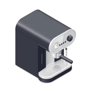 Coffee maker isometric icon Stock Illustration