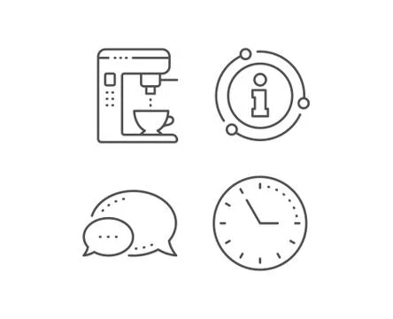 Coffee maker line icon. Vending machine sign. Make tea. Vector Stock Illustration