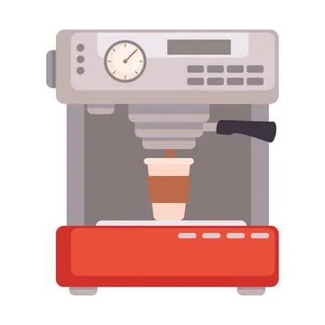Coffee maker machine Stock Illustration