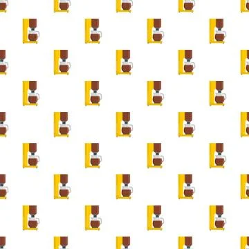 Coffee maker pattern seamless vector イラスト素材