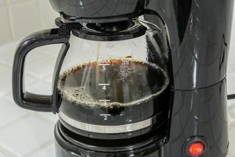 Coffee Maker Pot Filling Stock Photos