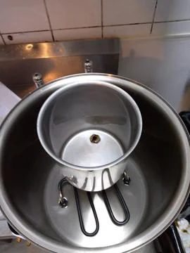 The coffee maker pot view Stock-Fotos