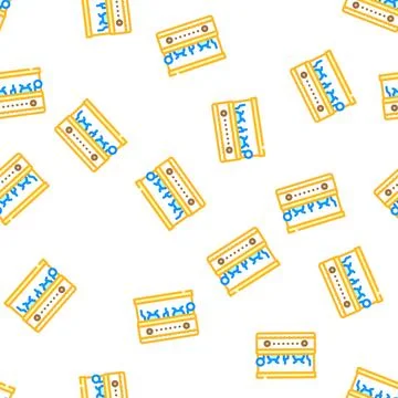 Coffee maker professional machine vector seamless pattern Illustrazione stock