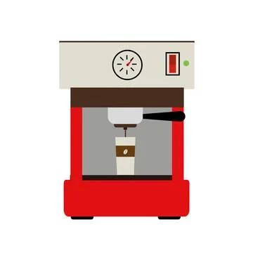 Coffee maker set vector. free space for text. wallpaper. background. Stock Illustration