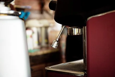 Coffee maker in shop. Stock Photos