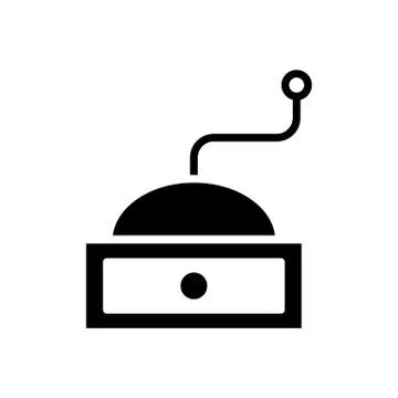 Coffee maker simple flat style vector icon Illustrazione stock