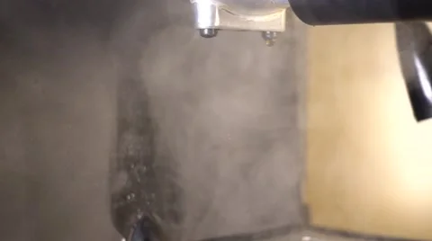 Coffee Maker in Steam - Super Slow Motion Stock Footage 60225236