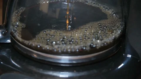 Coffee maker timelaps Stock Footage 138900474