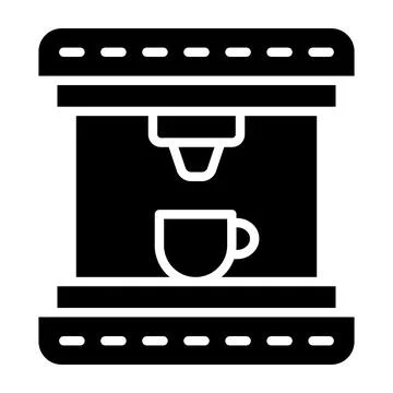 Coffee Maker Vector Icon Design Illustration Stock Illustration