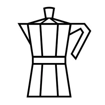 Coffee maker. Vector illustration Stock Illustration
