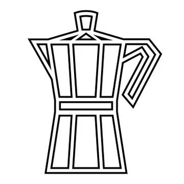 Coffee maker. Vector illustration Stock Illustration