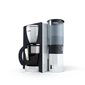 Coffee Maker on the white background Stock Illustration