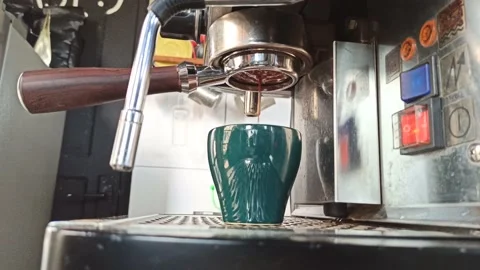 Coffee making from machine Stock Footage 154545401