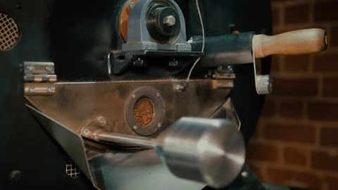 Coffee making machine made of steel is working. Stock Footage 111066399