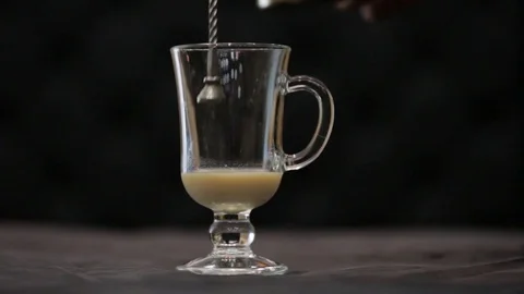 Coffee making process espresso cup and coffee machine bartender make morning Stock Footage 82547248