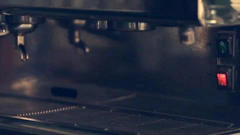 Coffee making - professional coffee machine Stock Footage 105633285