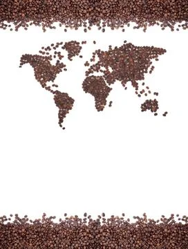 Coffee map Foto stock
