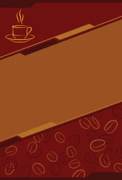 Coffee Menu Card Design Template Stock Illustration