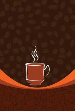 Coffee Menu Card Design Template Stock Illustration