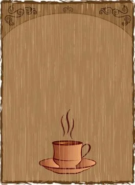 Coffee Menu Card Design Template Stock Illustration