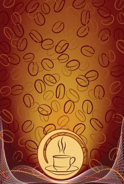 Coffee Menu Card Design Template Stock Illustration
